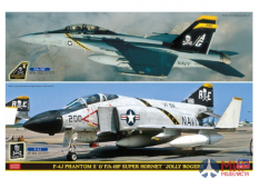 52147 HASEGAWA  Cамолеты F-4J PHANTOM II and F/A-18F SUPER HORNET "JOLLY ROGERS" Two kits  1/72