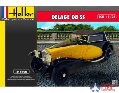 80720  Heller автомобиль Delage D8 SS  (1:24)