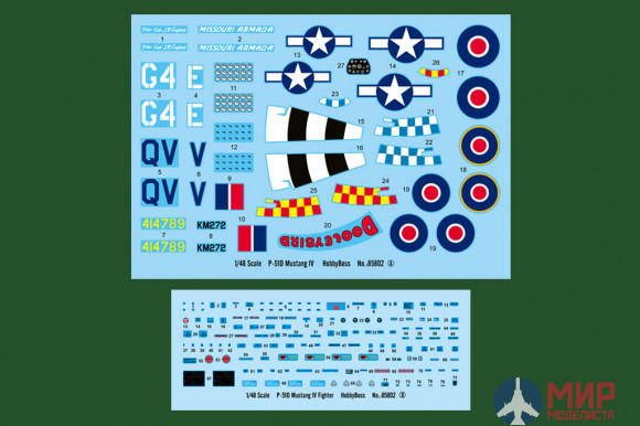 85802 Hobby Boss Самолет P-51D Mustang IV Fighter 1/48