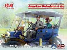 24013 ICM 1/24 Фигуры, Американские автолюбители (1910-е г.)