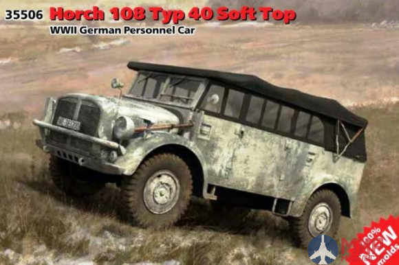 35506 ICM 1/35 Германский армейский автомобиль Horch 108 Typ 40 Soft Top
