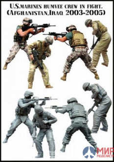 EM-35061 Evolution Miniatures U.S. marines humvee crew in fight (Afghanistan, Iraq 2003-2005 )