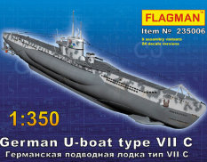 ФЛ235006 Флагман 1/350 Германская подводная лодка типа VII C