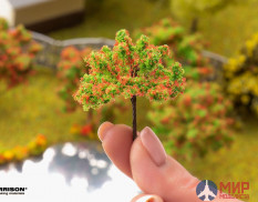 011-dcv-002 Morrison Красное цветущее дерево для макета. Высота 5 см.