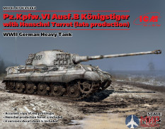 35363 ICM 1/35 Немецкий танк Pz.Kpfw.VI Ausf.B "Королевский Тигр" с башней Хеншель (поздний)