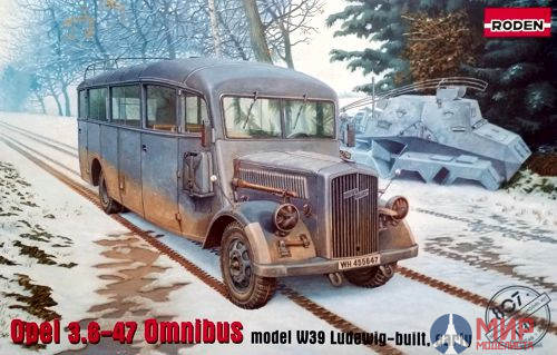 ROD807 Roden 1/35 Автобус Opel Blitz 3.6-47 Omnibus model w39 Ludewig-built, early.