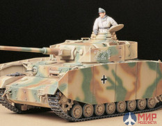 35209 Tamiya 1/35 Немецкий танк Pz.kpfw. IV Ausf.H, (ранняя версия) с внешней деталировкой и 2 фиг.