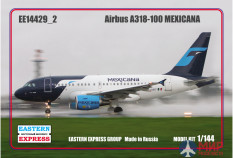 ее14429_2 Воcточный Экспресс 1/144 Самолет Авиалайнер А-318_100 Mexicana  (Limited Edition)