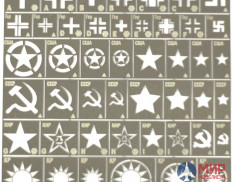 3802 JAS Трафарет Опознавательные знаки армий Германии, США, СССР, КНР, Тайваня 2 МВ