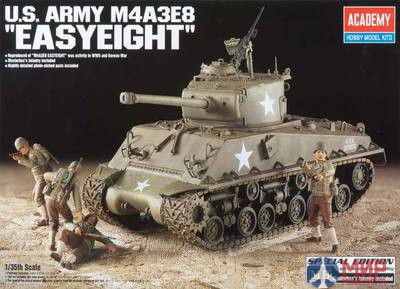 13221 Academy 1/35 Танк M4A3E8 Sherman + 4 бойца MB