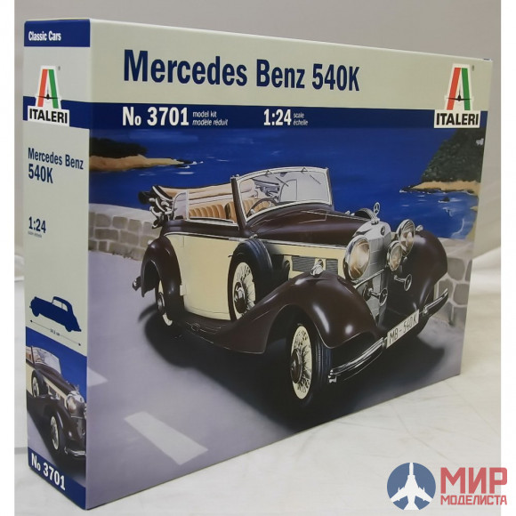 3701 Italeri автомобиль MERCEDES BENZ 540K (1:24)