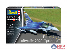 03843 Revell 1/72 Истребитель Eurofighter "Luftwaffe 2020 Quadriga"