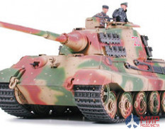 35252 Tamiya 1/35 Немецкий танк King Tiger с мотоциклистом