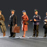 38007 MiniArt фигуры  TRAM CREW w/PASSENGERS  (1:35)