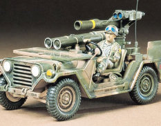 35125 Tamiya 1/35 Армейский автомобиль USA M151A2 w/TOW с фигурой