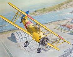 ROD633 Roden Самолет Stearman PT-13 Kaydet