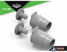 72461 Temp models 1/72 Сопла реактивного двигателя Р-95Ш на Су-25