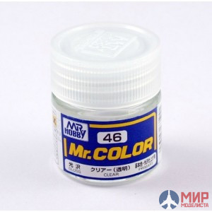 C 46 Gunze Sangyo (Mr. Color) Краска уретановый акрил Mr. Color 10мл CLEAR