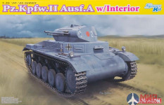 6687 Dragon 1/35 Немецкий танк Pz.Kpfw.II Ausf.A w/Interior (с интерьером)