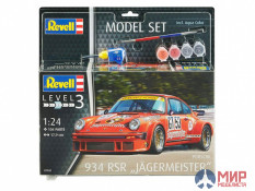 67031 REVELL ПОДАРОЧНЫЙ НАБОР С МОДЕЛЬЮ АВТОМОБИЛЯ PORSCHE 934 RSR "JAGERMEISTER" (1:24)