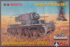 mq3541 Макет (MSD) 1/35 Немецкий танк PzBfwg 38t «Прага» командирский