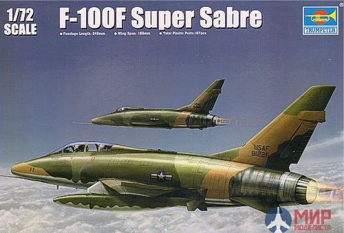 01650 Trumpeter 1/72 Самолет F-100F Super Sabre