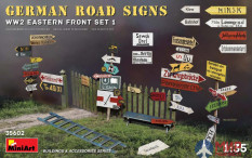 35602  MiniArt  аксессуары  GERMAN ROAD SIGNS WW2 (EASTERN FRONT SET 1)  (1:35)