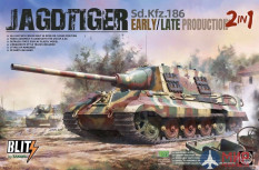 8001 Takom 1/35 Sd.Kfz.186 Jagdtiger early/late production 2 in 1