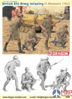 6390 Dragon 1/35 British 8th Army Infantry (El Alamein 1942)