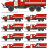 ASK72210 ASK 1/72 Конверсионный набор аэродромного пожарного автомобиля АА-8.0-30/60(4320)