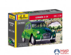 80765  Heller автомобиль  Ситроен 2 CV (1:24)