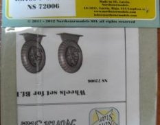 Ns72006 North Star Models 1/72 Колеса Wheels set for Bf.109 F-2/4, G-2