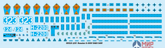 09519  Trumpeter ЗРК  Russian S-300V 9A83 SAM  (1:35)