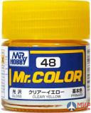 C 48 Gunze Sangyo (Mr. Color) Краска уретановый акрил Mr. Color 10мл CLEAR YELLOW