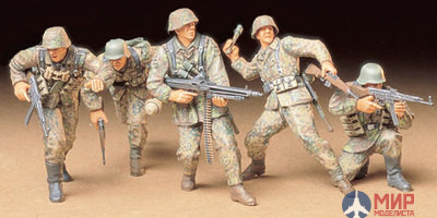 35196 Tamiya 1/35 Немецкий танковый десант 5 фигур german front-line infantrymen