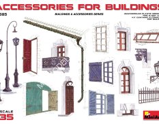 35585 MiniArt аксессуары  ACCESSORIES FOR BUILDINGS  (1:35)