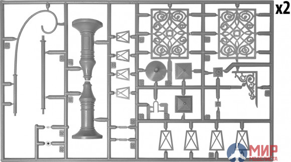 35585 MiniArt аксессуары  ACCESSORIES FOR BUILDINGS  (1:35)