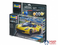 67036 REVELL ПОДАРОЧНЫЙ НАБОР С МОДЕЛЬЮ АВТОМОБИЛЯ CHEVROLET CORVETTE C7.R (1:25)