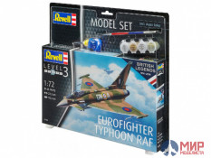 63900 REVELL ПОДАРОЧНЫЙ НАБОР. МНОГОЦЕЛЕВОЙ ИСТРЕБИТЕЛЬ EUROFIGHTER TYPHOON RAF (1:72)