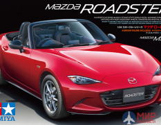 24342 Tamiya 1/24 Автомобиль Mazda MX-5, в комплекте фигурка женщины - водителя