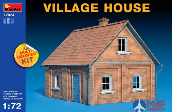 72024 MiniArt наборы для диорам VILLAGE HOUSE (1:72)