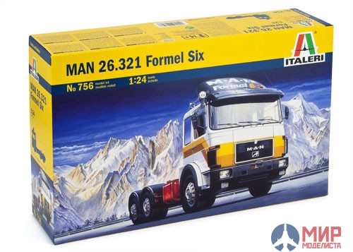 0756  Italeri автомобиль MAN 26.321 Formel Six  (1:24)