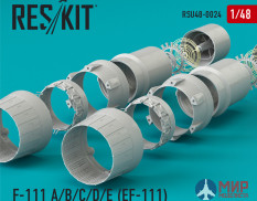 RSU48-0024 ResKit F-111 (A/B/C/D/E) (EF-111) выхлопные патрубки