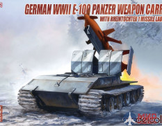 UA72106 Modelcollect German WWII E-100 Panzer Weapon Carrier with Rheintochter