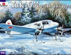 AMO72181 Amodel 1/72 Самолет советский на лыжах Яковлев Як-6M