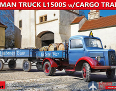 38023 MiniArt L1500S 1,5-т.  немецкий грузовик с грузовым прицепом