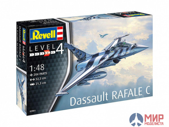 03901 REVELL МНОГОЦЕЛЕВОЙ ИСТРЕБИТЕЛЬ DASSAULT RAFALE C (1:48)