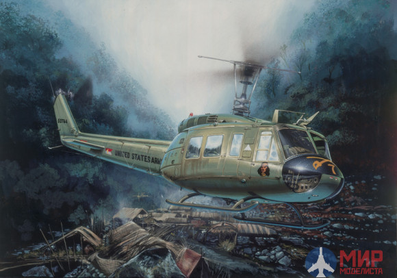 0849 Italeri вертолет  UH-1D "SLICK" (1:48)