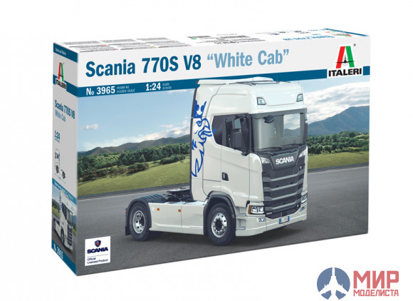 3965 Italeri 1/24 Scania 770 S V8 White Cab