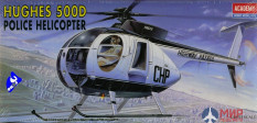 12249 Academy 1/48 Вертолет HUGHES 500D Police Helicopter